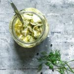 syltet fenikel i glas