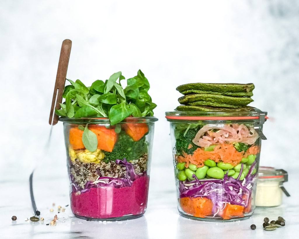 foodprep vinter opskrift salat i glas

