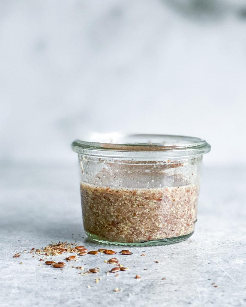 vegansk æg kaldet hørfrøæg
