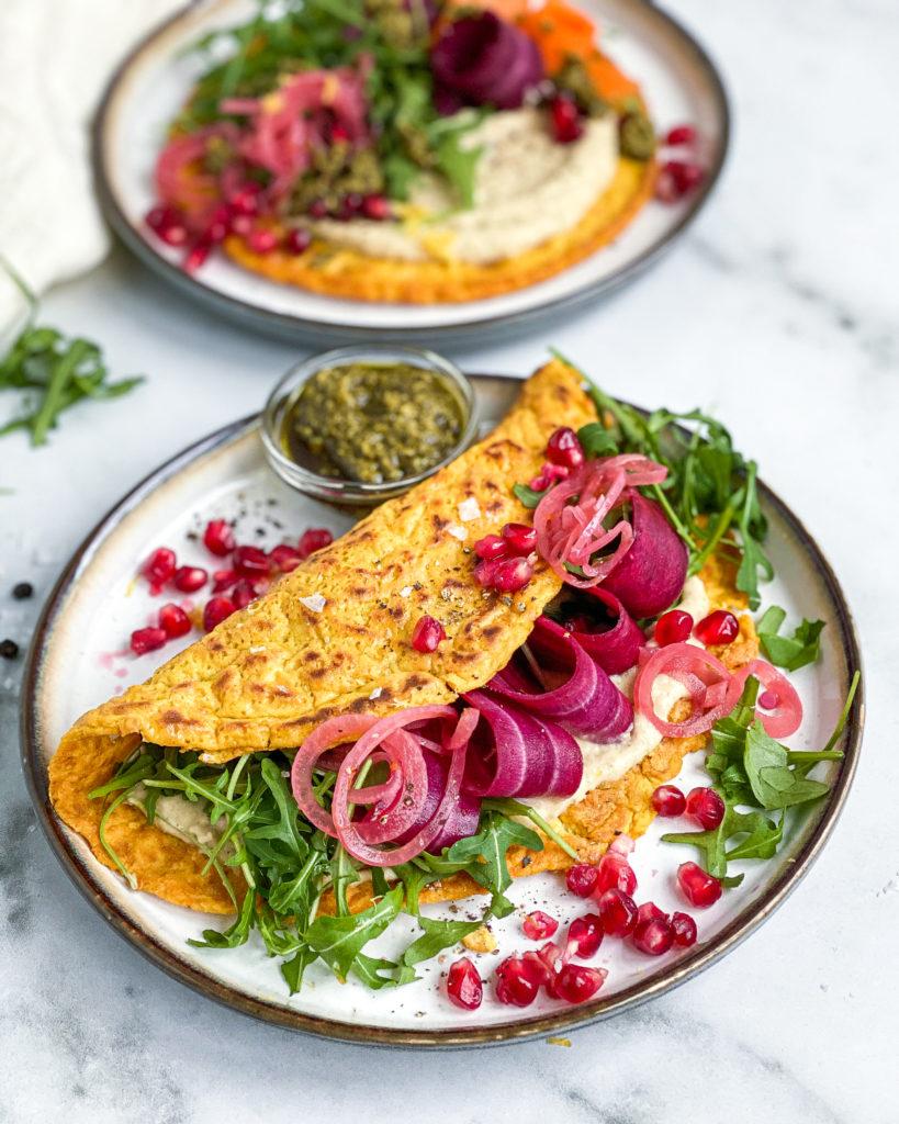 vegansk omelet