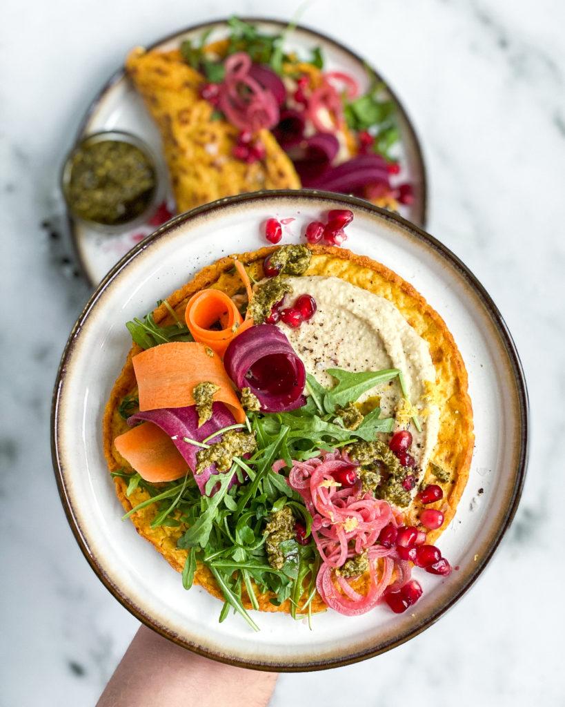 vegansk omelet