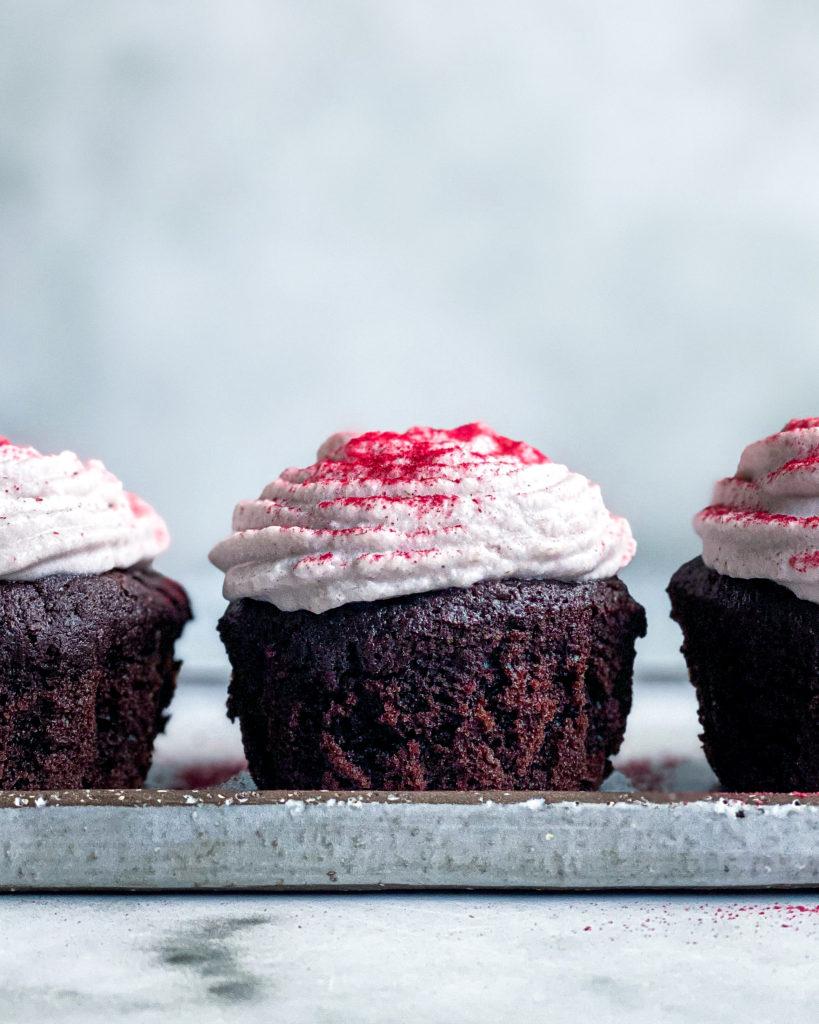 vegansk chokoladekage cupcake