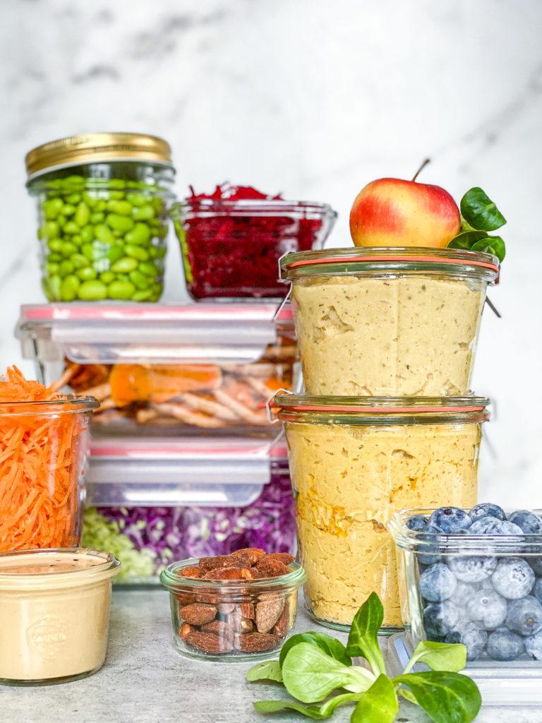 linsehummus med gulerod foodprep