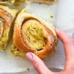 veganske snegle med marcipanremonce og lemon curd