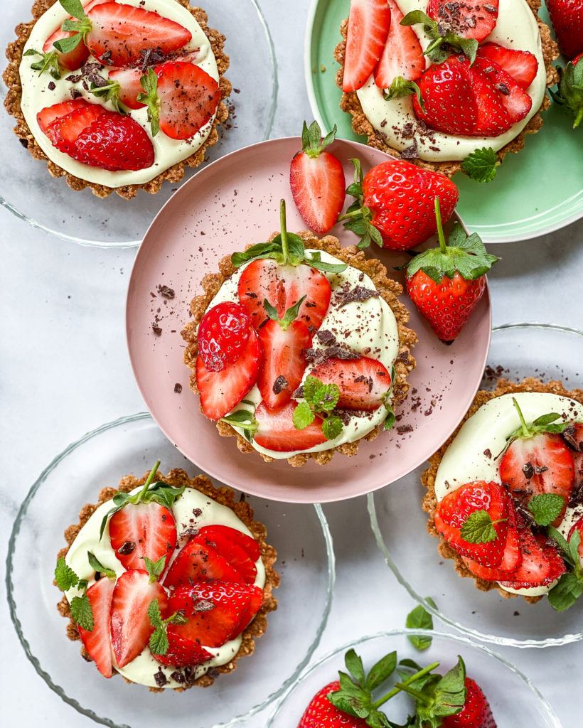 vegansk jordbærtærte