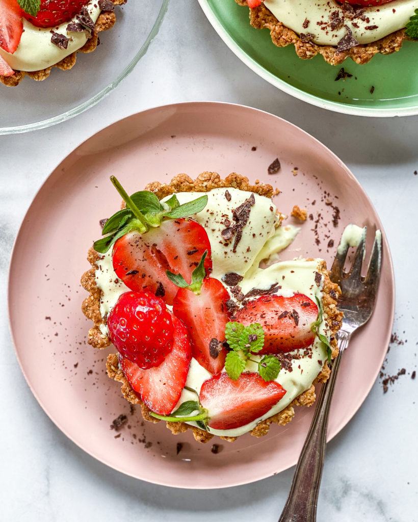 vegansk jordbærtærte