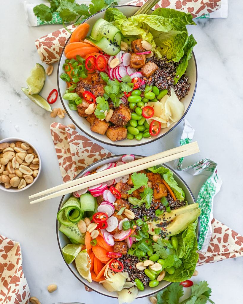 citrongræs chili tofu bowl