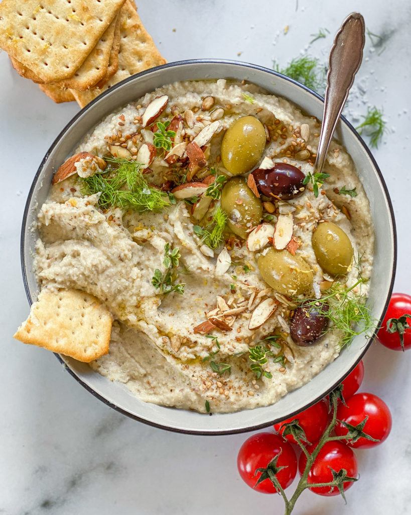 hummus med bagt fennikel
