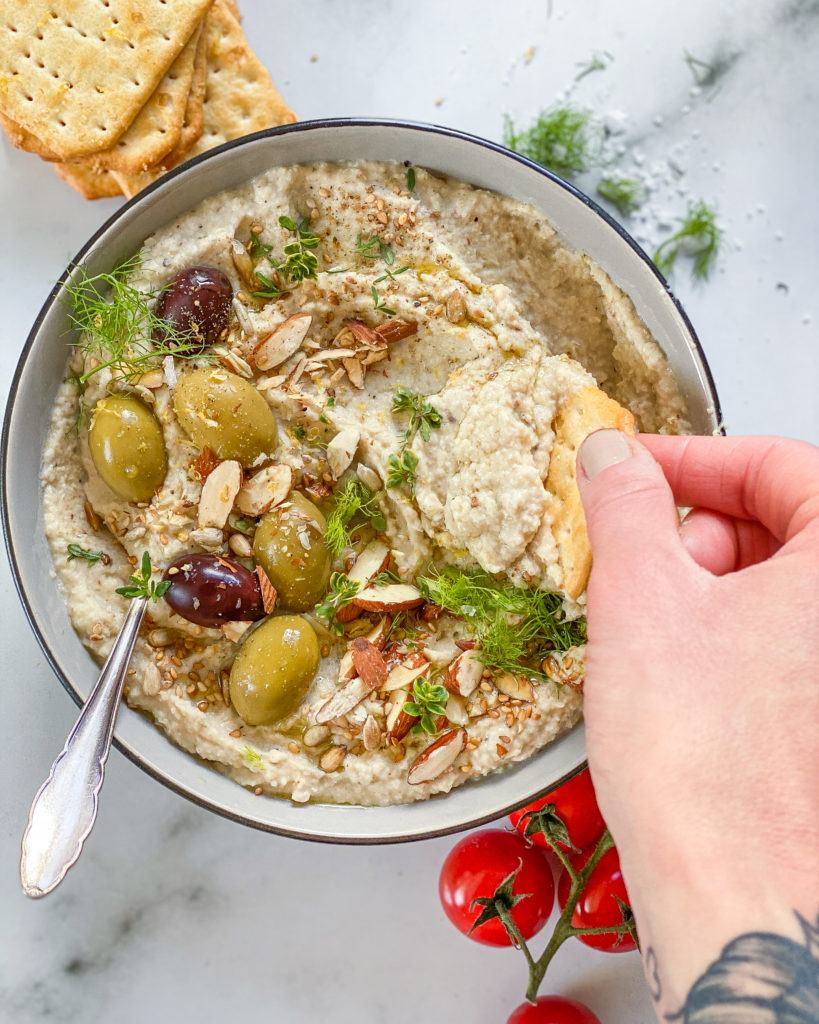 hummus med bagt fennikel