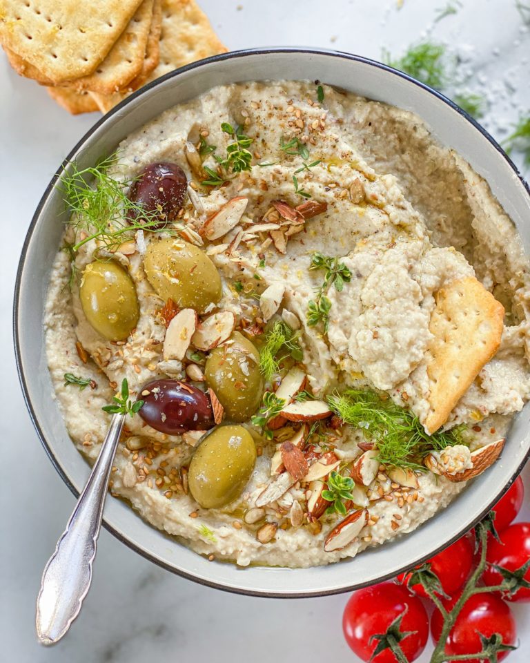 hummus med bagt fennikel