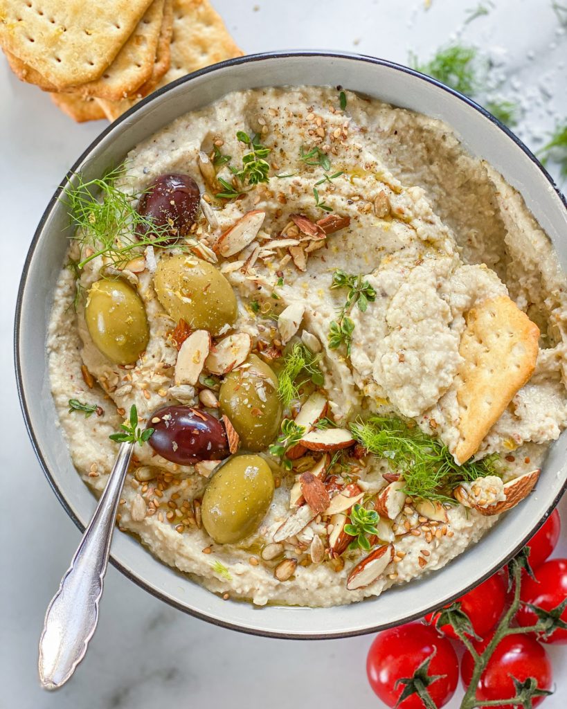 hummus med bagt fennikel
