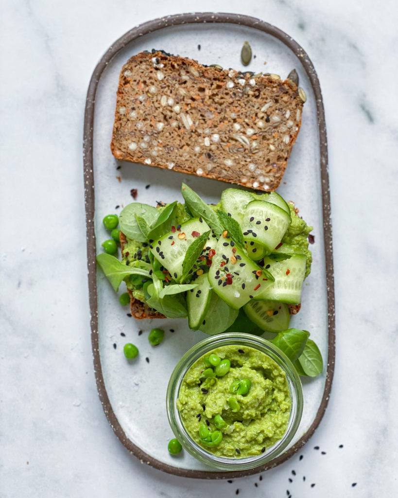 vegansk ærtedip