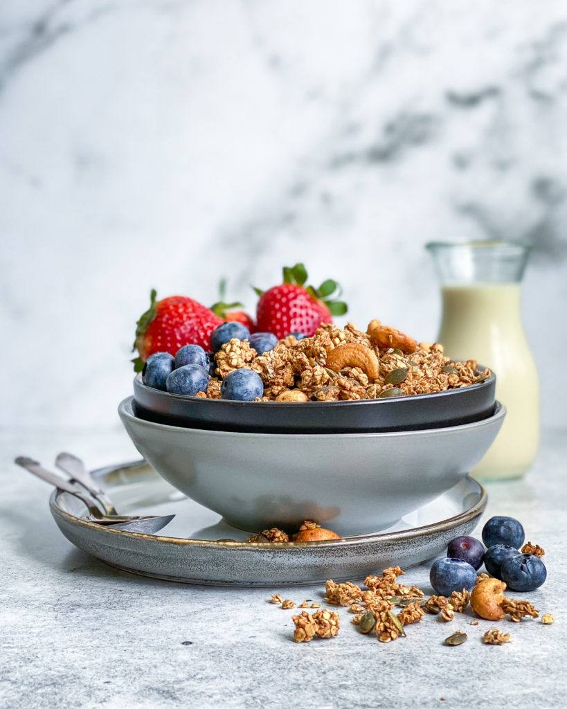 banan granola med aquafaba