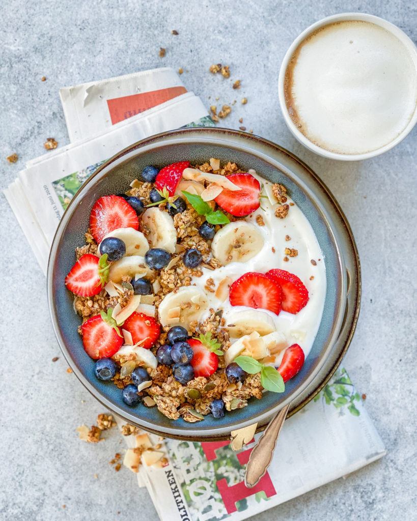banan granola med aquafaba