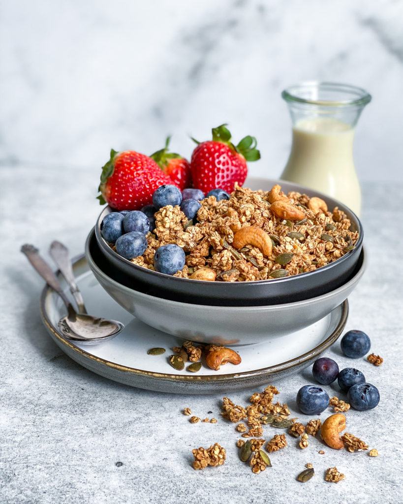 banan granola med aquafaba