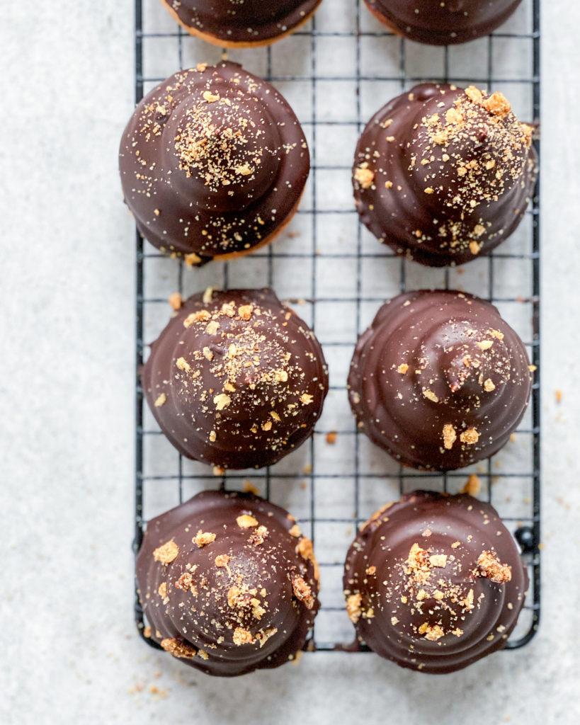 veganske flødeboller på rist
