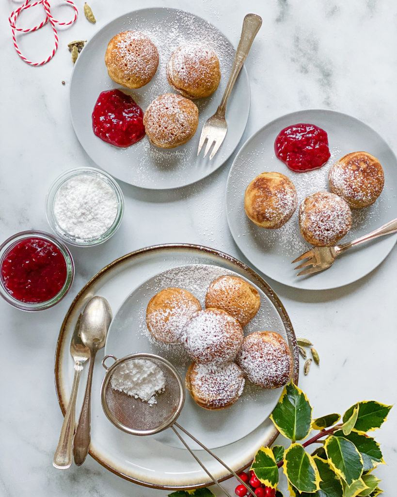 veganske æbleskiver