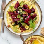flækærtehummus med bagte rødbeder