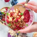 overnight oats med hindbær