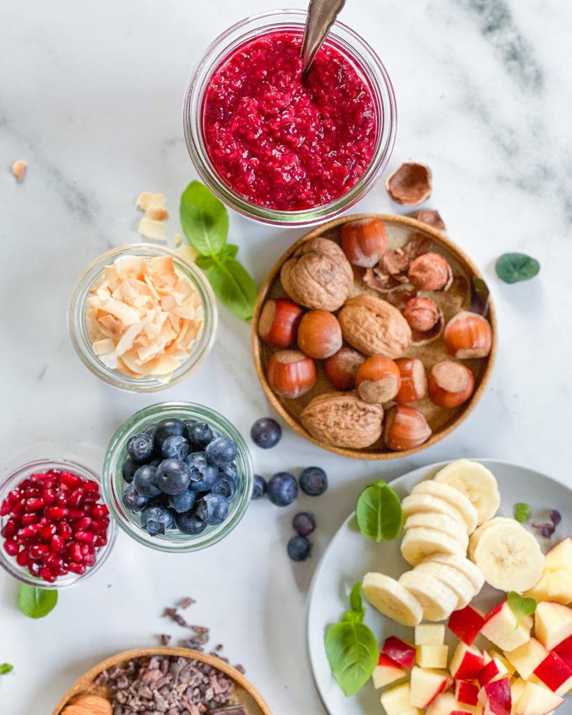 overnight oats topping chiamarmelade