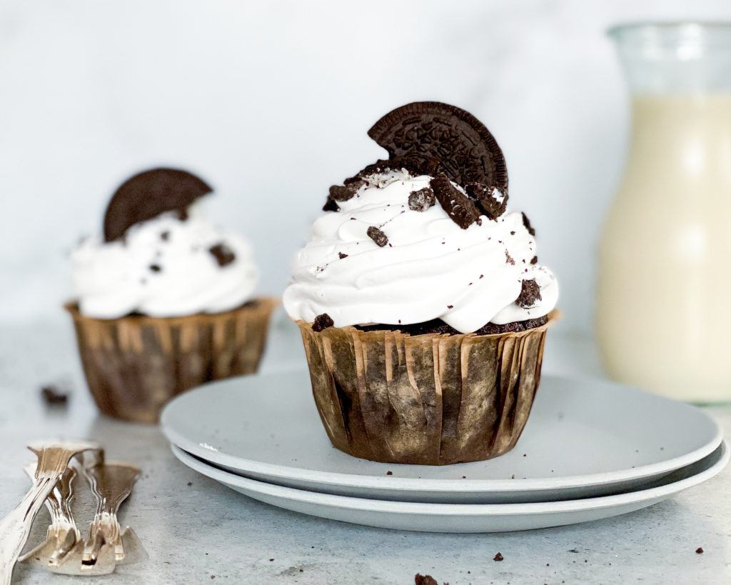 vegansk oreo cupcakes