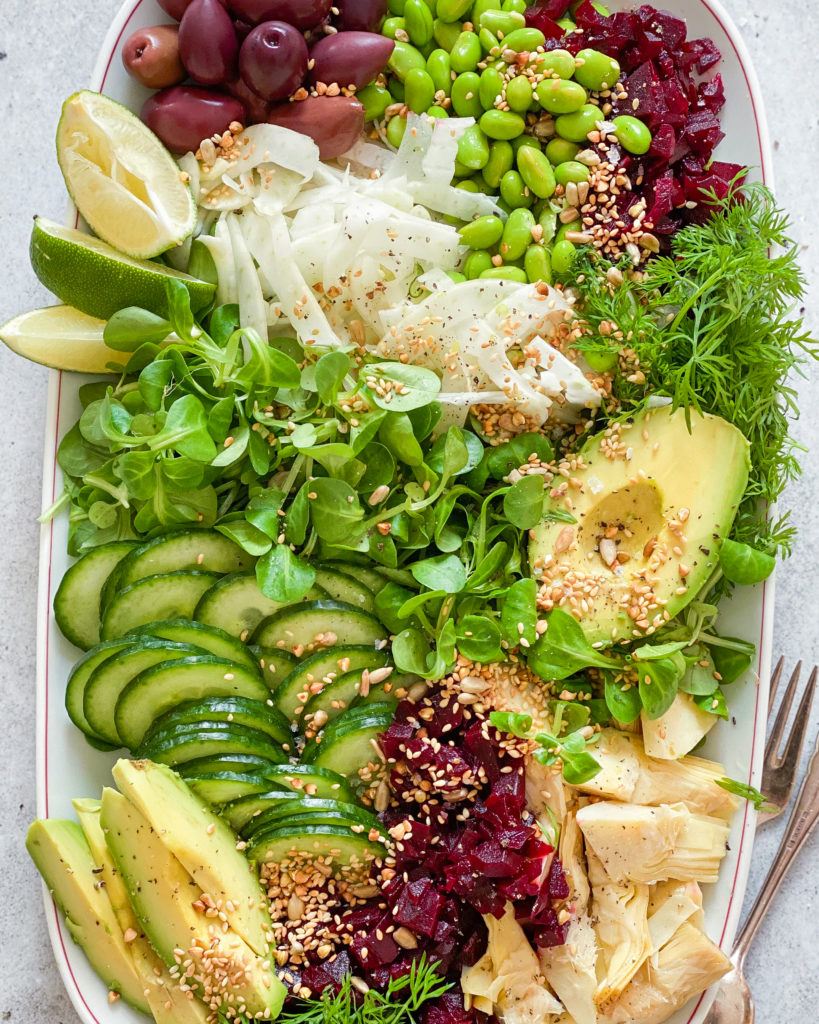 forårssalat med fennikel og lime vinaigrette