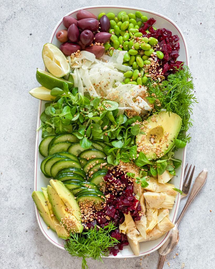 forårssalat med fennikel og limevinaigrette