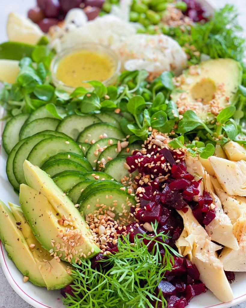 forårssalat med fennikel og lime vinaigrette