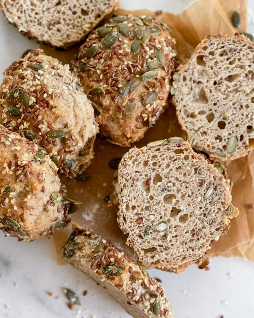 glutenfri grovboller med kerner