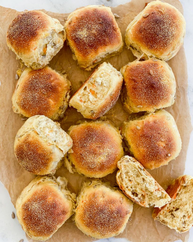 lækre veganske gulerodsboller