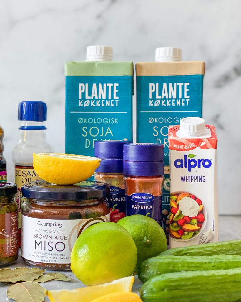 vegansk basislager plantemælk