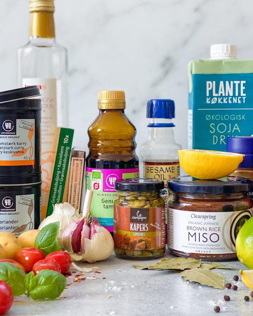 vegansk basislager smagsgivere