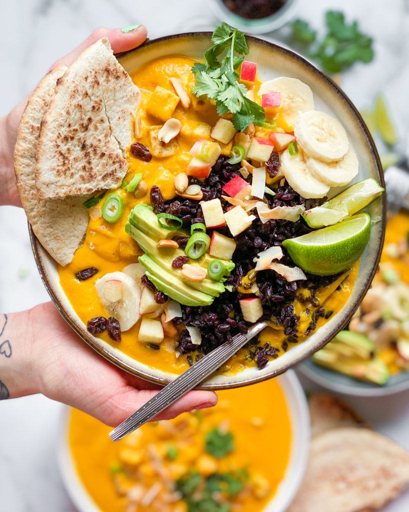 vegansk ristaffel med tofu