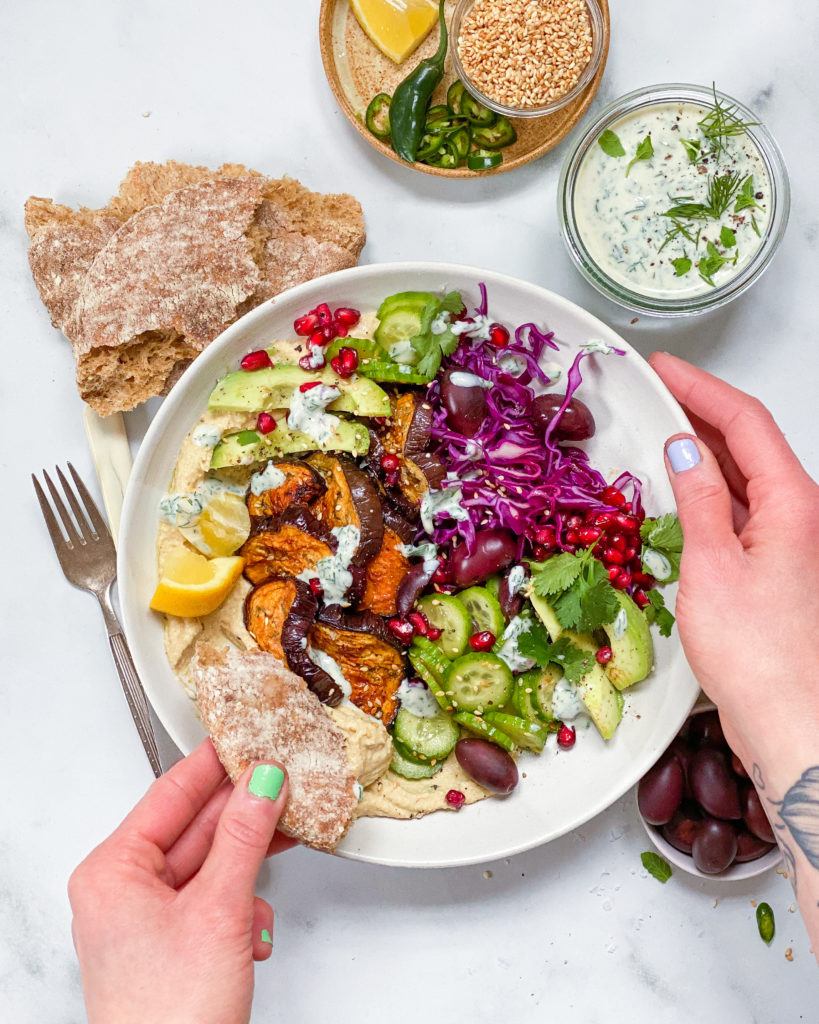 bagt aubergine bowl