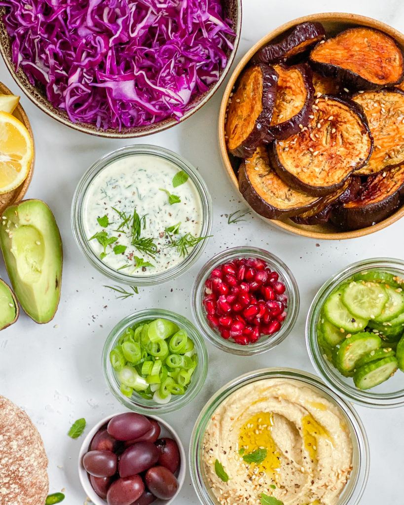 bagt aubergine tilbehør