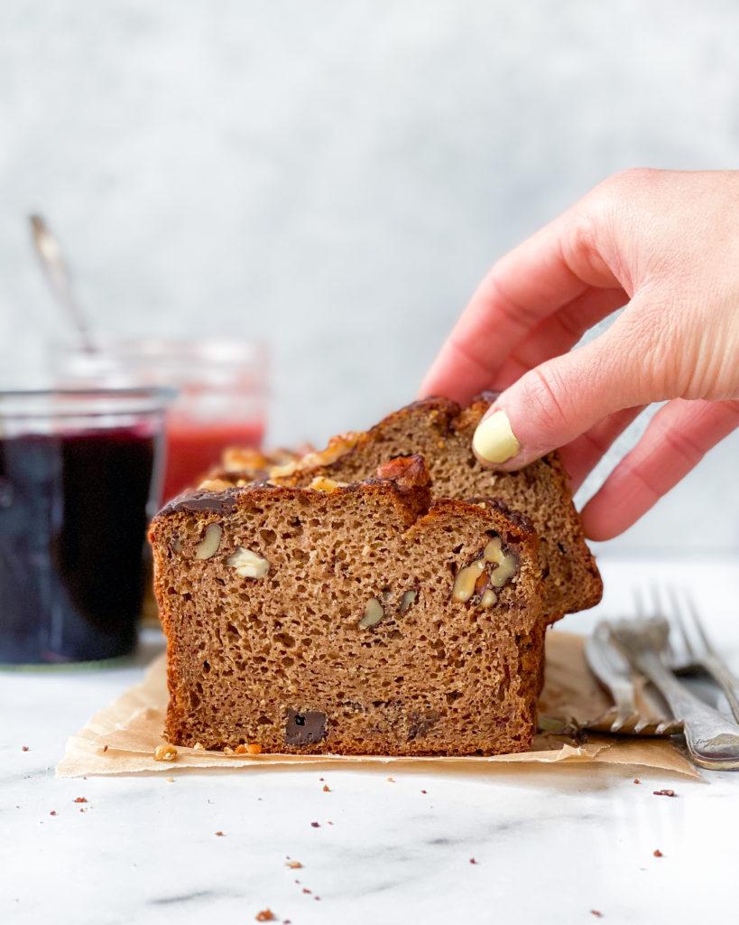 vegansk glutenfri bananbrød