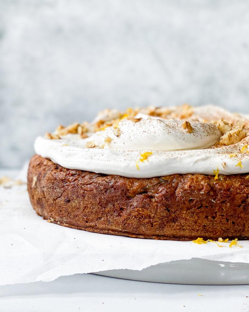 vegansk squashkage forfra