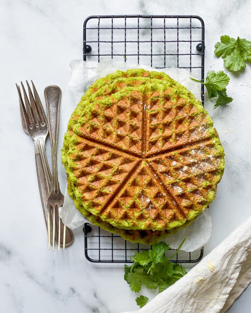 veganske madvafler med edamamebønner
