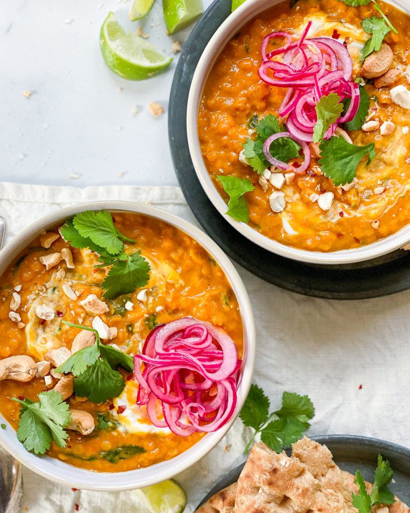 vegansk dahl med kokosmælk