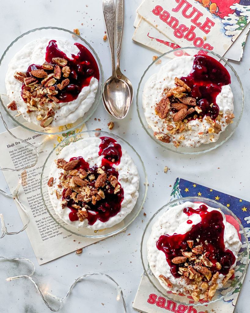 hjemmelavet vegansk risalamande