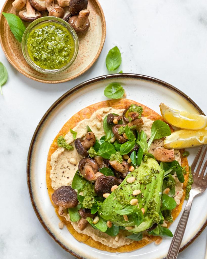 vegansk morgenmad omelet