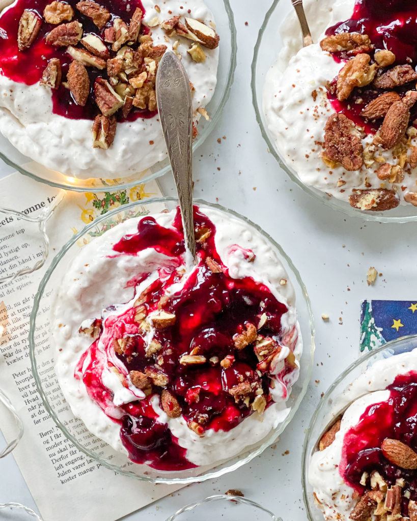vegansk risalamande i skål