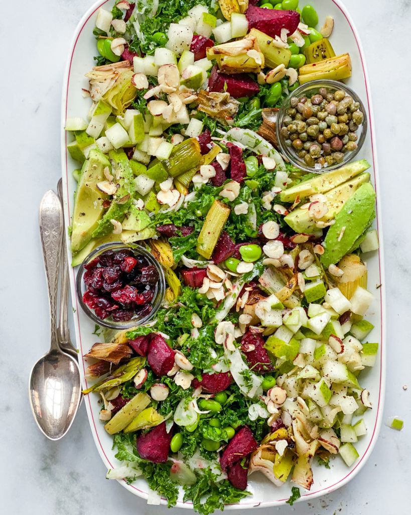 rødbedesalat med sennepsdressing