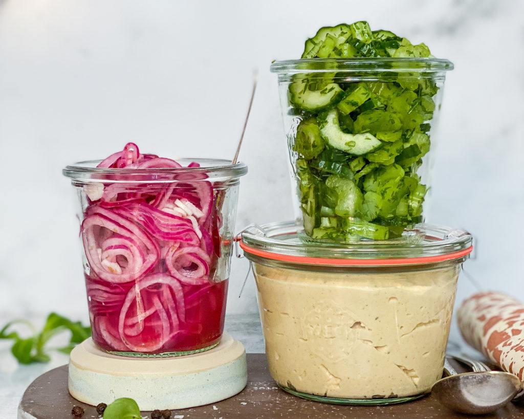 syltede rødløg med lime