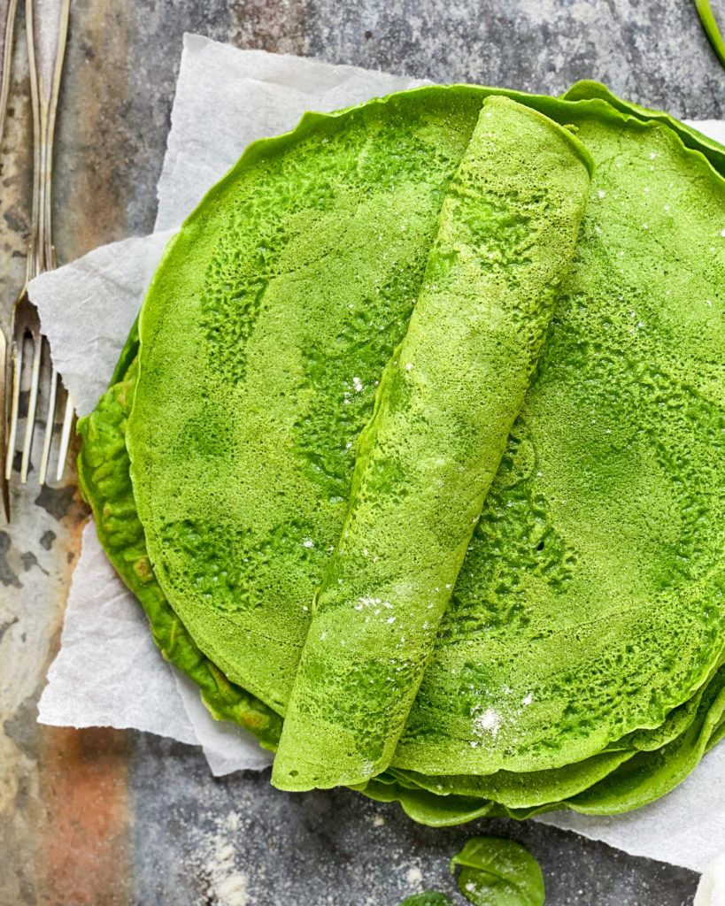 veganske spinatpandekager uden æg
