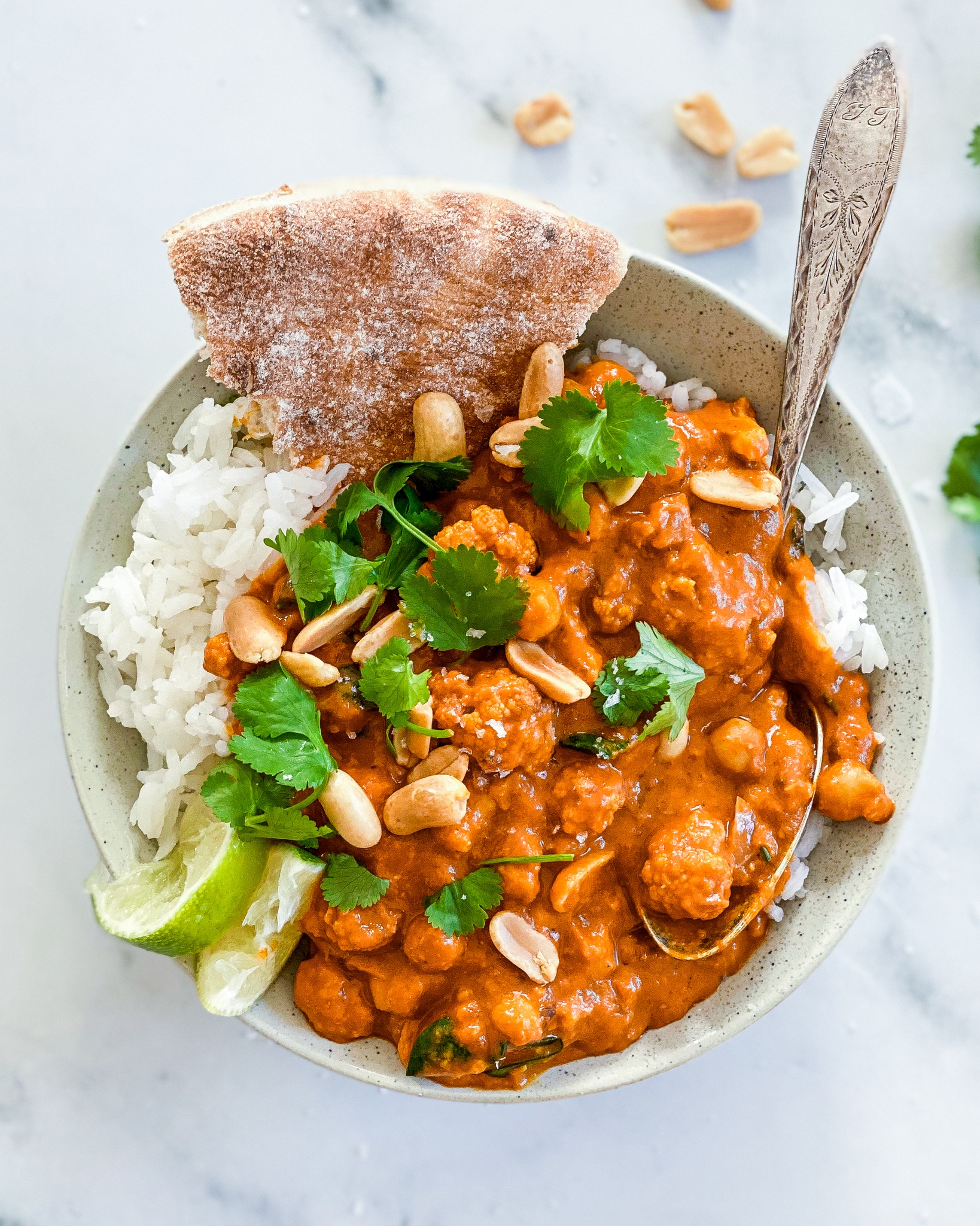vegansk blomkålscurry