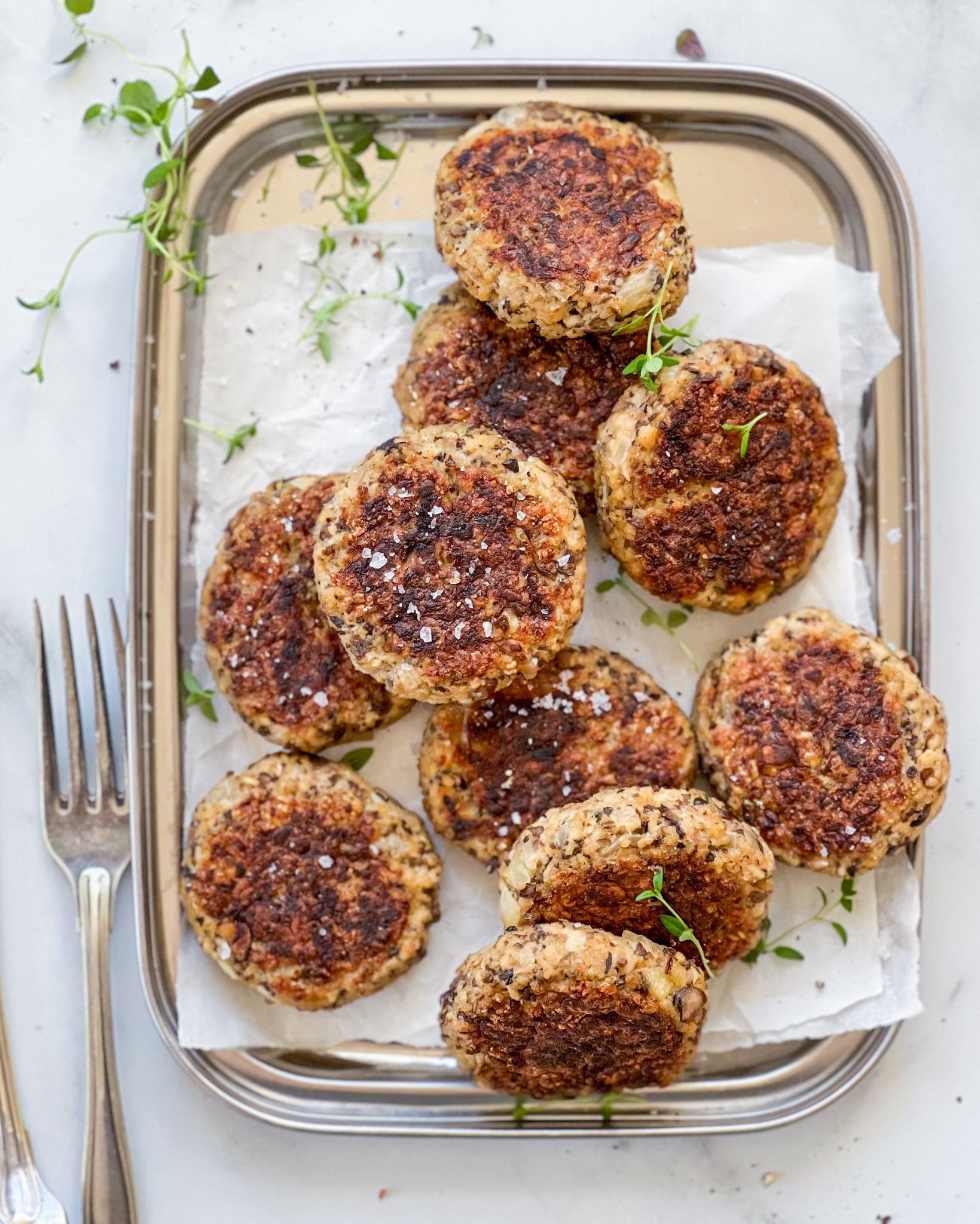 veganske frikadeller med champignon