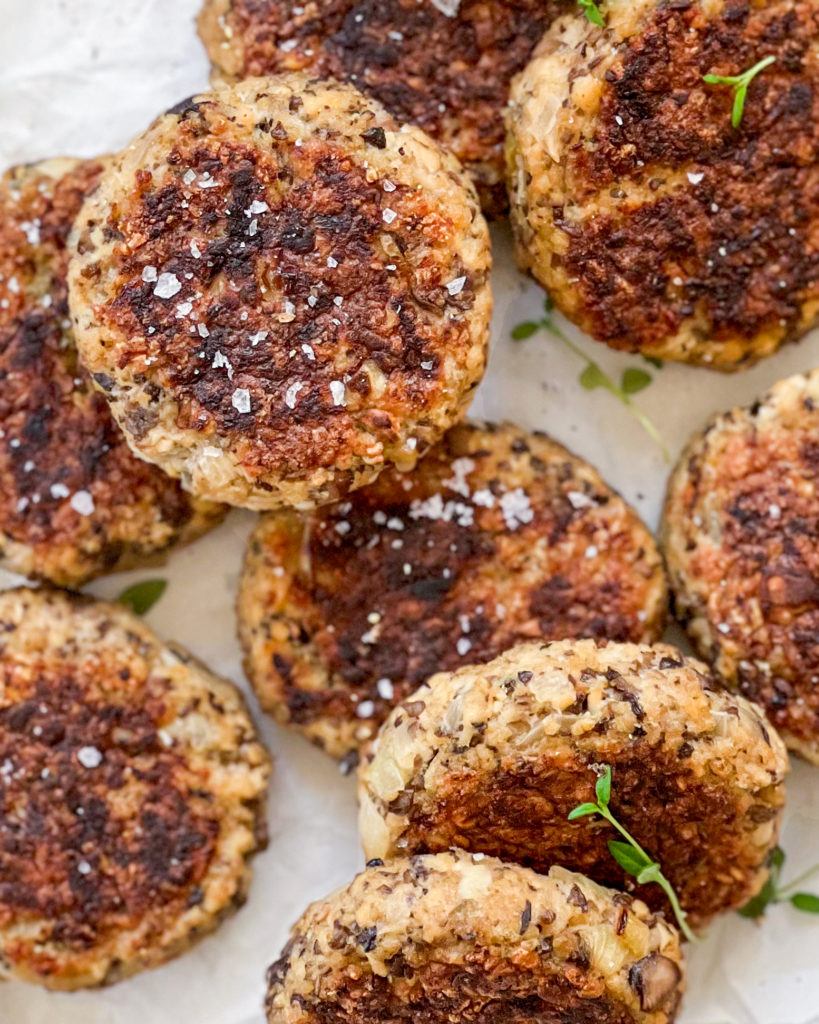 veganske frikadeller med tofu og champignon