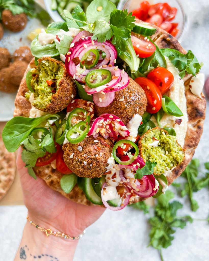 sprøde falafler i pita