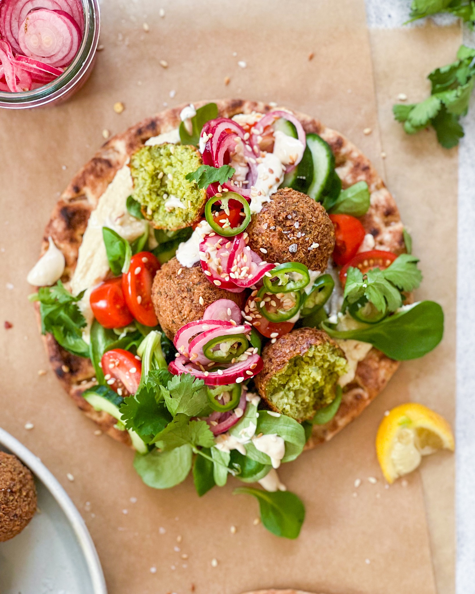 autentiske falafler med pita